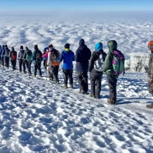 Mount Kilimanjaro Climb Machame Route - kilimanjaro glacier, 6 Days Mount Kilimanjaro Trekking Machame Route